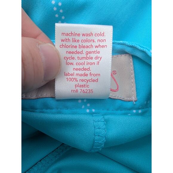 Coral Bay Women's Golf Skirt Skorts Sz 6 Aqua Diamond Pattern Tennis Pickleball - Picture 6 of 6